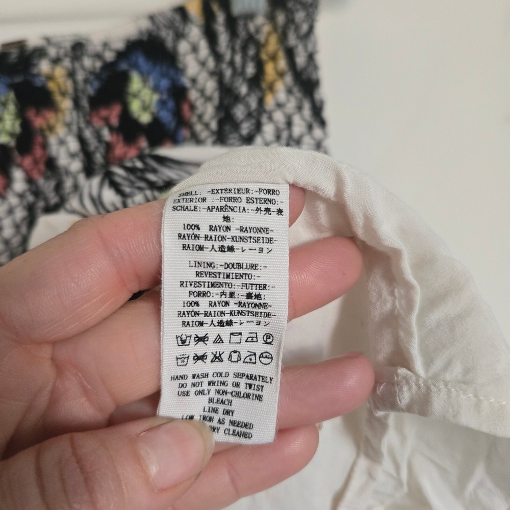Free People XS LA Nights Stretchy Smocked Multicolor Black Party Mini Skirt - Picture 4 of 6